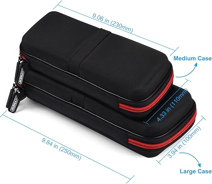 Skynew Power Bank Hard Travel Case Medium Compatible RAV Power 26800/20100/20000mAh, Anker Power Core 26800mAh/ PowerCore +26800mAh, INIU 10000mAh and Miady 10000/15000mAh (Medium Black)