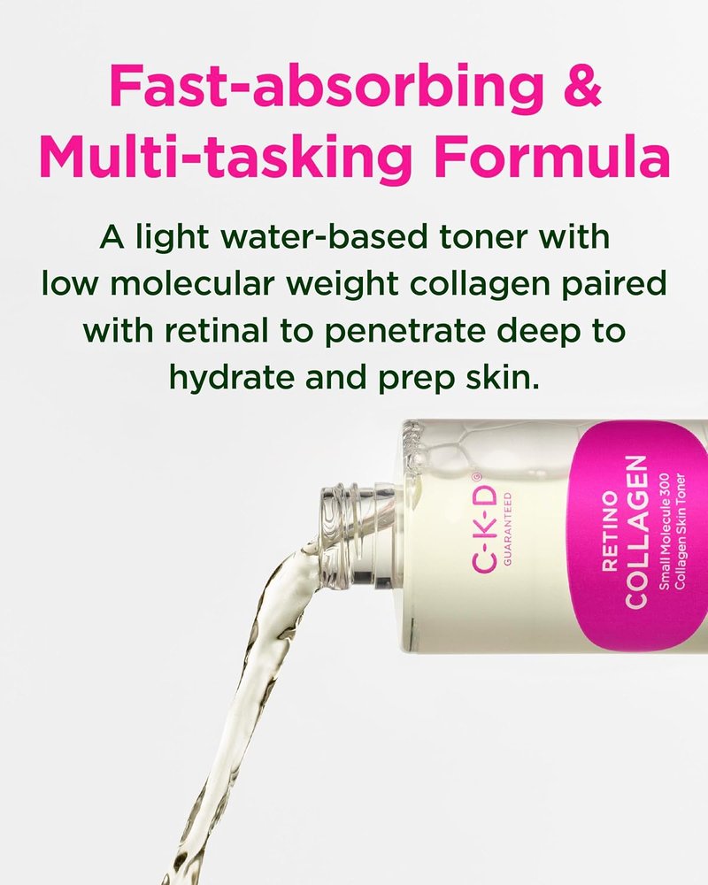 Retino Collagen Skin Toner - Hydrating Korean Toner for Sensitive Skin | 8.79 fl oz