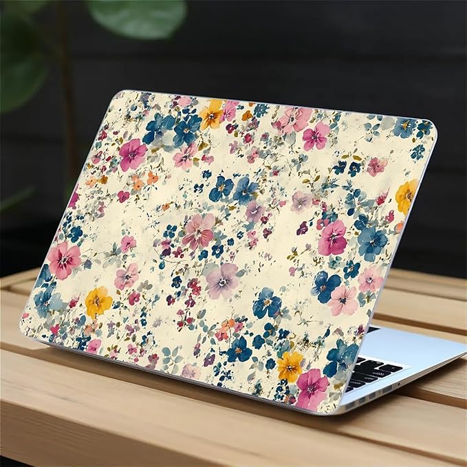 COTAIL Compatible with MacBook Air 13.3 13.6 Inch Case 2022 2021 2020 2019 Plastic Hard Shell Case Cover,13.6 Air (A2681) M2 2022, Small Pastel Flowers