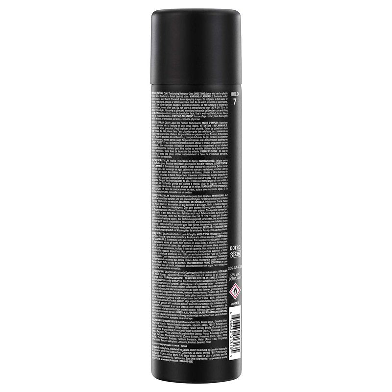 Texturizing Hairspray Clay - SexyHair Style Spray for All Hair Types | Matte Finish, 4.4 Oz