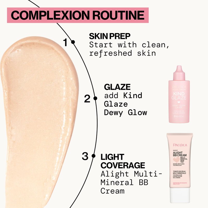 Pacifica Makeup Primer – Kind Glaze Dewy Glow Layer, Hydrating Primer with Vegan Collagen, Squalane & Ceramides for Soft-Focus Radiance, Vegan & Cruelty-Free, 1 fl oz