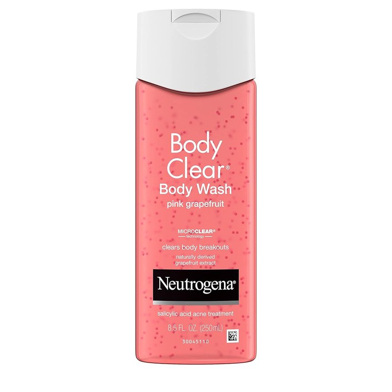 Neutrogena Body Clear Acne Treatment Wash - 2% Salicylic Acid Gel for Back, Chest & Shoulders | Pink Grapefruit, 8.5 fl. oz (Pack of 3)