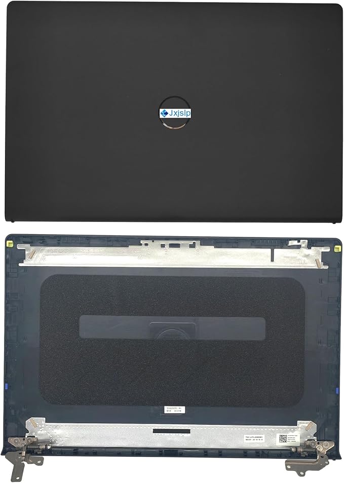 Jxjslp Replacement LCD Back Cover with Front Bezel with Hinges with Shaft Cover for DELL Inspiron 15 3510 3511 3515 3530 Series Laptop 0WPN8 00WPN8 9WC73 09WC73 AP3LE000901 Black