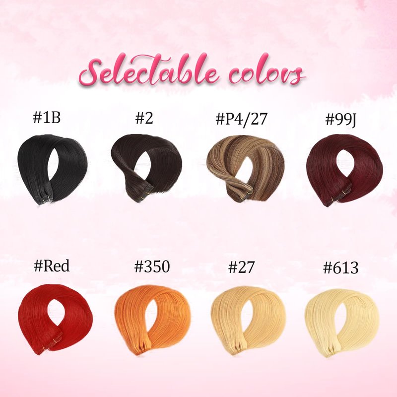 Clip in Hair Extensions Kinky Human Hair 110g Remy Human Hair Clip on Extensions 8pcs 18 Inch Soft Hair for Fashion Women 18Clips/Set Chocolate Brown to Honey Blonde Hair Extensions (#P427)