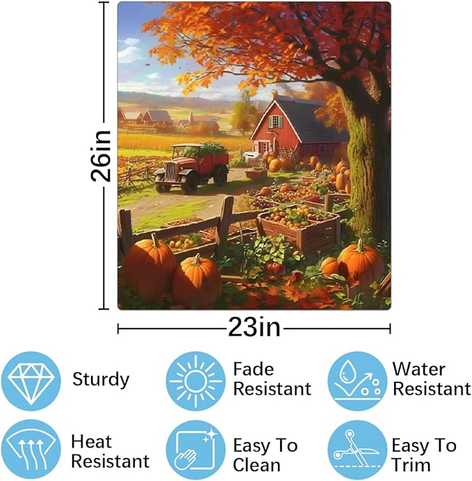Autumn Golden Farm Dishwasher Magnet Cover for The Front Magnetic Dishwasher Door Covers Dish Washer Sticker Wrap Home Decorative Appliances Panel Decal Kitchen Decor 23" x 26" (Magnetic)