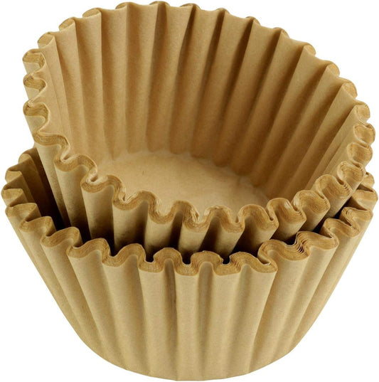 Natural Unbleached Coffee Filters by [Brand Name] - 8-12 Cup Basket Size | 200 Count