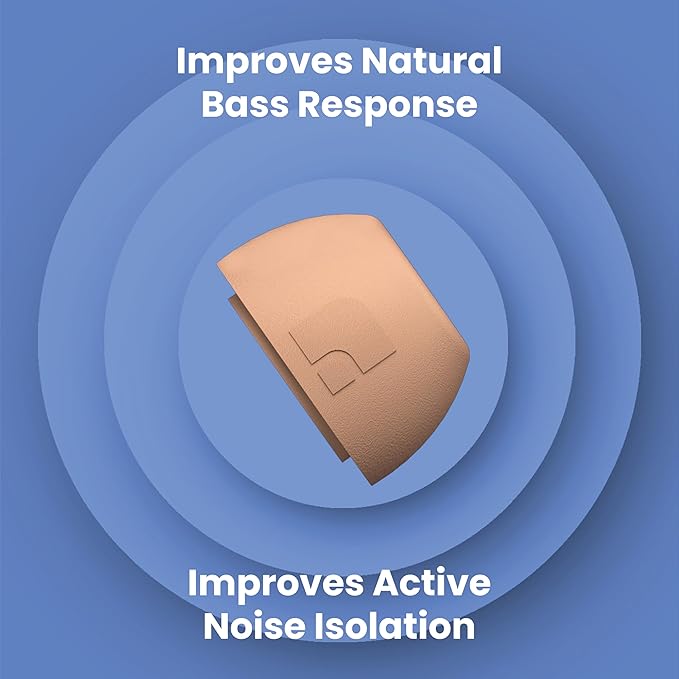 Foam Masters Ultra-Premium Memory Foam Ear Tips for AirPods Pro 1st & 2nd Gen | 3 Pairs | New Ver. | Secure Fit | Super Comfort | Better Noise Cancel | Replacement Buds (Medium, Peach)