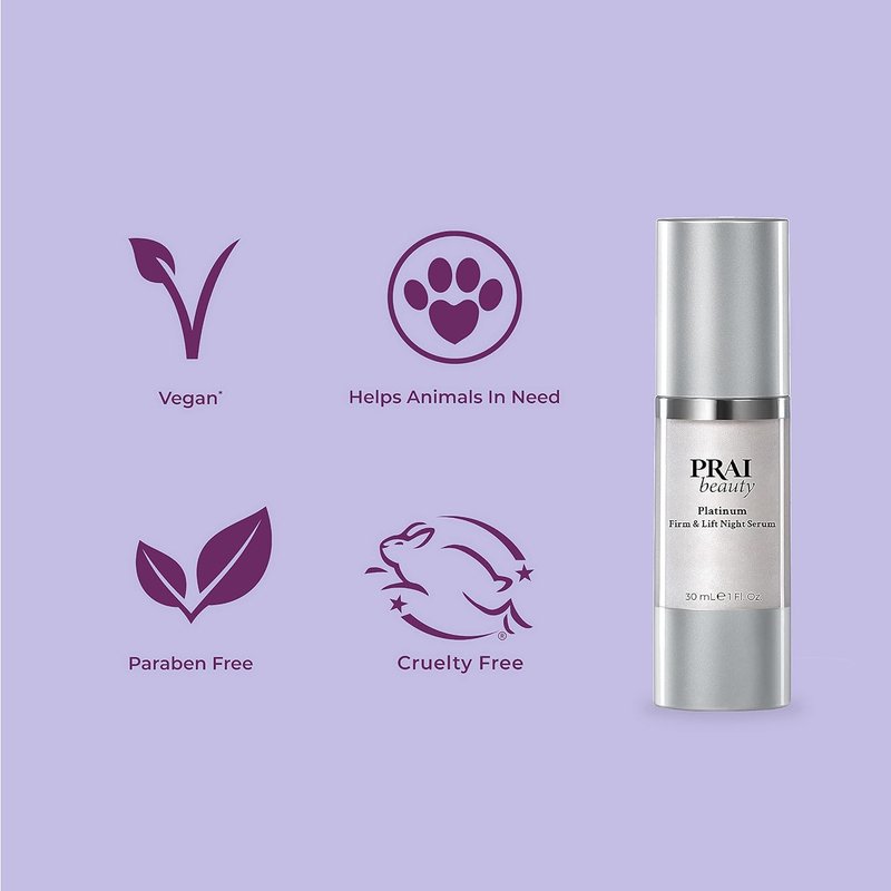 Platinum Firm & Lift Night Serum - Anti-Aging Face Serum for Instant Lift | Vegan & Cruelty-Free, 1 Fl Oz