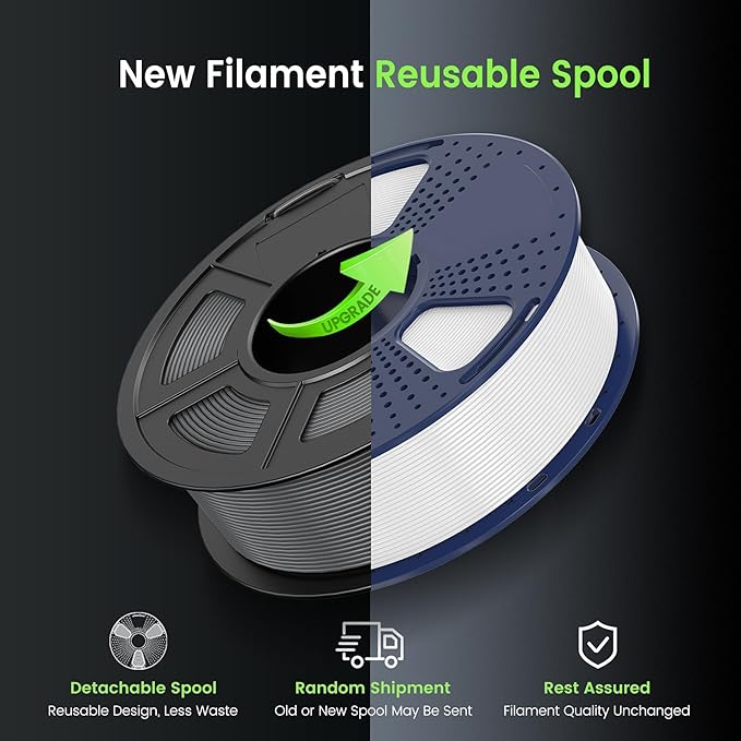 SUNLU 4KG PETG Glow in Dark Filament Bundle,Luminous PETG 3D Printer Filament 1.75mm,Dimensional Accuracy +/- 0.02mm,4kg in Total,1kg per Spool,(White,Glow Blue/White,Glow Green/Glow Blue/Glow Red).