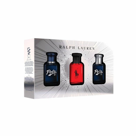 Ralph Lauren - World of Polo Men's Cologne Trio Set ($162 Value) - Polo Red Eau de Toilette, Polo 67 Eau de Toilette, & Polo 67 Eau de Parfum - 3-Piece Set - Travel Size - 1.3 Fl Oz Each