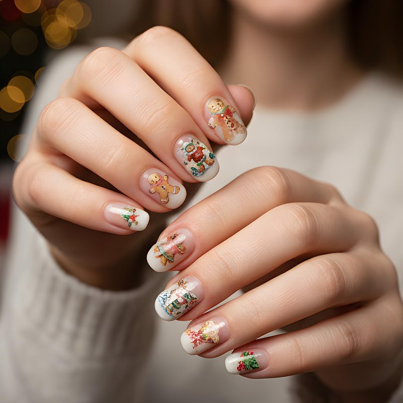 Keluna New Year Nail Stickers - 3 Sheets Happy New Year 2026 Nail Art Sticker, Glitter Gold Christmas Nail Decals, 5D Fireworks Champagne Eve Nail Decal Designs for Women Girls Manicure Decoration