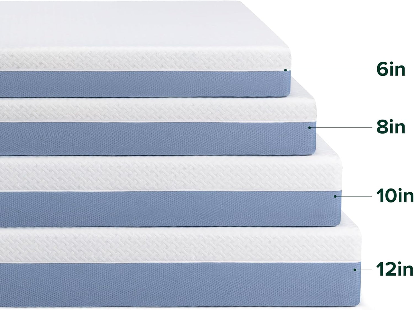Zinus 10 Inch Twin Memory Foam Mattress - Cooling Comfort, Fiberglass-Free, Medium Feel, Safe Materials