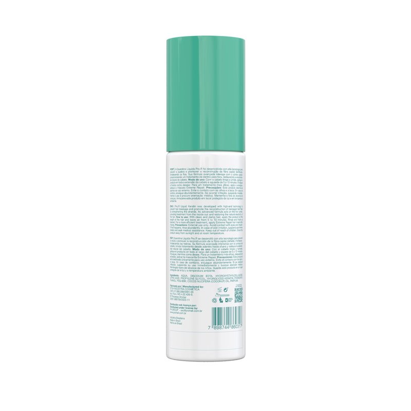 Prohall Cosmetic Pro R Liquid Keratin Hair Treatment for Dry Damaged Hair- Replenish Lost Hair Nutrients & Reconstruct the Fiber while Promoting Strength & Shine - Quick 5 min Application - 6.76FlOz
