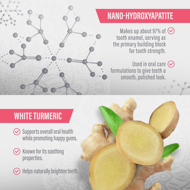 GuruNanda Sensitive Toothpaste – 5% Potassium Nitrate for Tooth Sensitivity Relief, with Nano-Hydroxyapatite,Xylitol & White Turmeric, with Toothpaste Squeezer, Natural Clove Mint, 4.2 oz