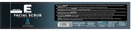 Elegance Natural Face Scrub, 16.9 Oz, Aloe Vera Based Facial Scrub, Exfoliate and Eliminate Impurities for a Healthy and Hydrated Glowing Skin