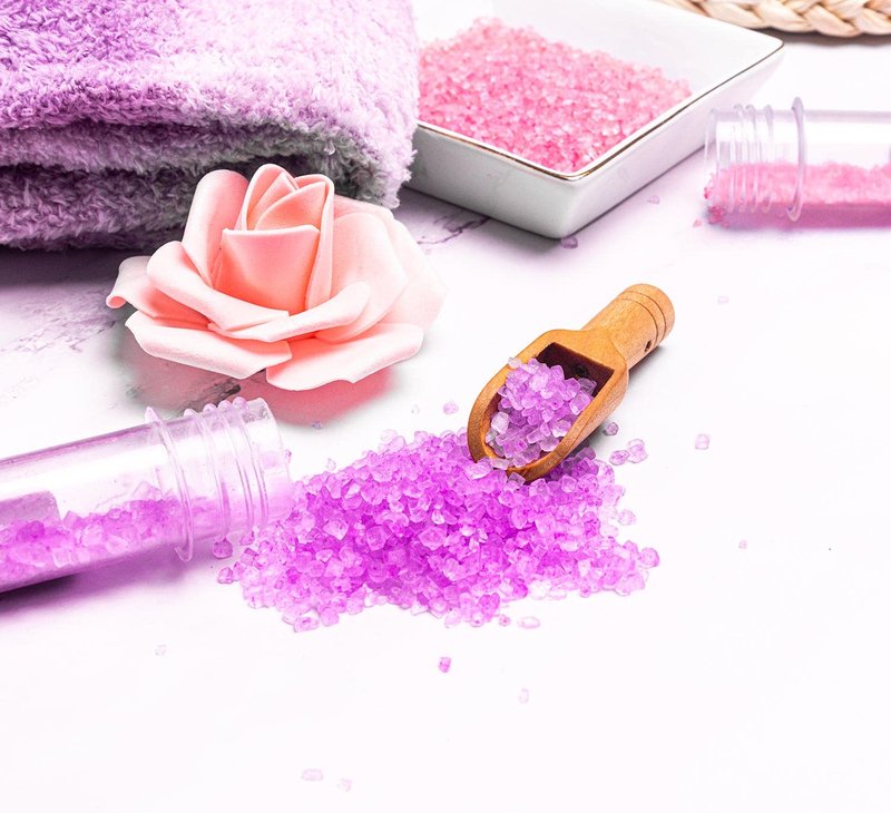 Birthday Gifts for Women-Best Relaxing Spa Gifts Box Basket for Wife Mom Sister Girlfriend Daughter Best Friend Mother-Happy Birthday Gifts for Women -Unique Wine Tumbler Spa Bath Set (Purple)