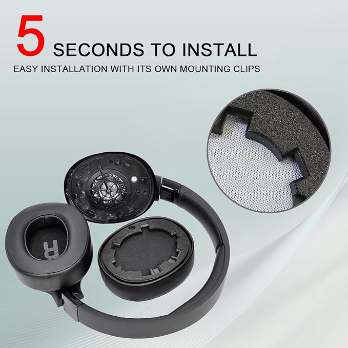 Replacement Ear Pads for JBL Tune 700(700BT)/710(710BT)/720(720BT)/750(750BT,750BTNC)/760(760NC)/770(770NC) Headphones, Headset Ear Cushions, Headset Earpads, Ear Cups Cover (Purple)
