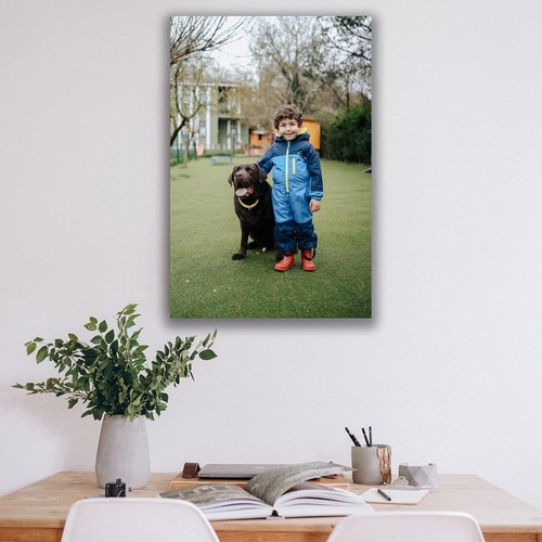 Custom Canvas Prints - Personalized Wall Art for Pet & Family Photos | Ideal Gifts for Mom & Dad (20'' W x 30'' H)