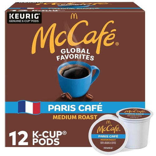 McCafe Single Serve Coffee Pods - Medium Roast Keurig K-Cups | 12 Count for Rich Flavor