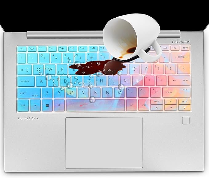 Colorful Keyboard Cover for HP EliteBook 830 835 840 845 1040 G9 G10 2025 2024 2023 2022 13.3 14 inch Laptop Accessories Keyboard Protective Skin (Not fit The 830/840/845/1040 G11 G8 G7 G6 G5 G4 G3)
