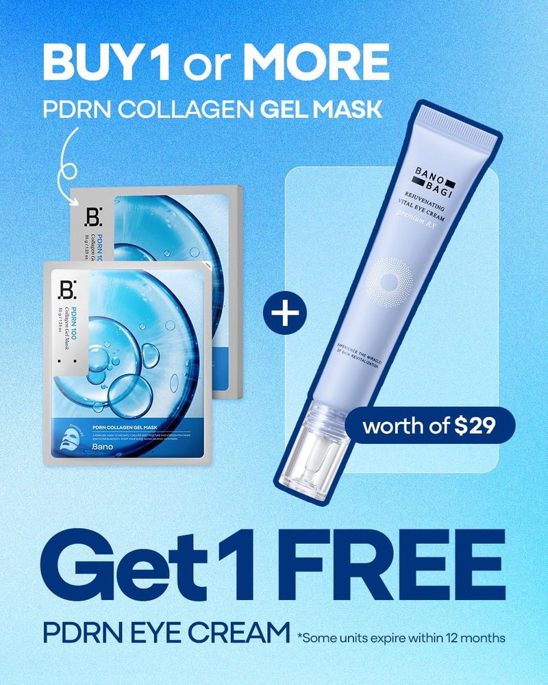 Banobagi PDRN Eye Cream – Under Eye Cream for Puffiness and Bags, Korean Skin Care with Centella, Panthenol & b-PDRN | Firming & Hydrating, Fragrance-Free, 0.5 fl oz