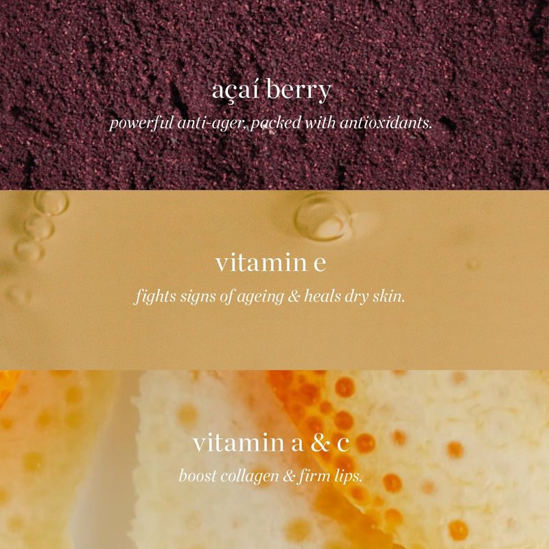 Ere Perez - Natural Açaí Lip Pencil | Firm, Plump, Repair Skin | Vitamins A, C + E, Coconut Oil | Vegan, Cruelty-Free, Clean Beauty (Kiss)