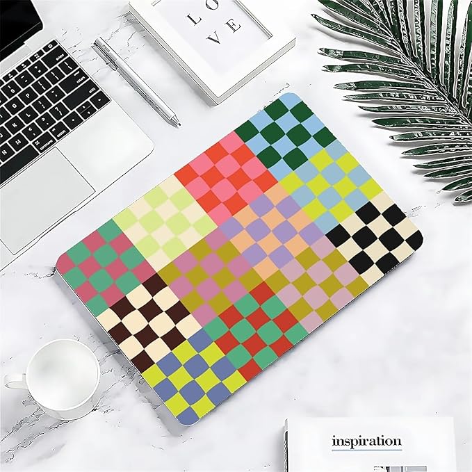 COTAIL Compatible with MacBook Air 13.3 13.6 Inch Case 2022 2021 2020 2019 Plastic Hard Shell Case Cover,13.6 Air (A2681) M2 2022, Colorful Checker