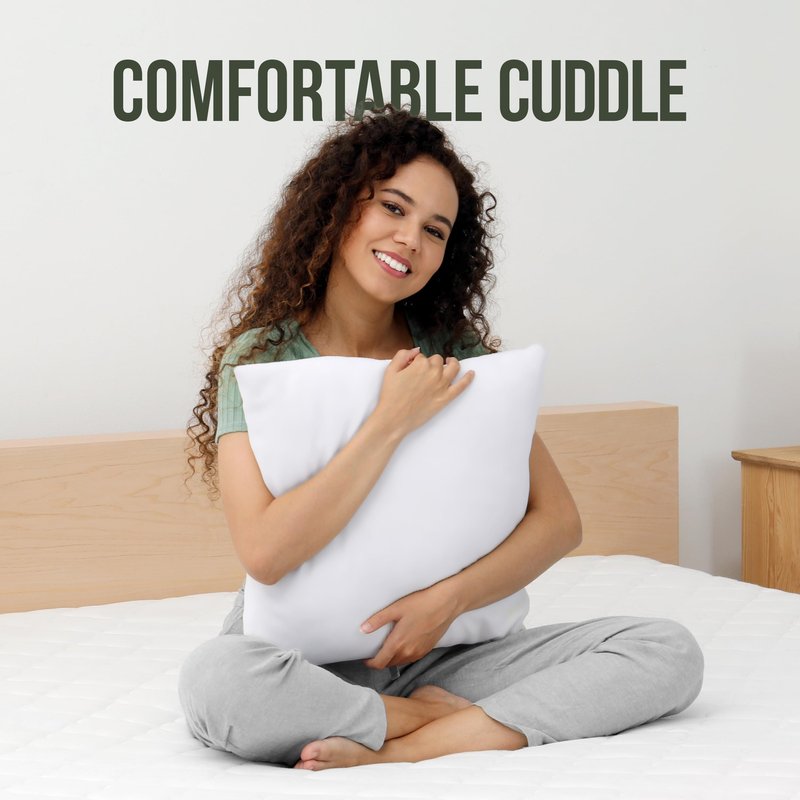 Utopia Bedding Throw Pillows (Set of 1, White) – 20 x 20 Inches Down Alternative Pillows for Bed, Sofa, and Couch - Fluffy Decorative Stuffer Pillow for Indoors & Outdoors