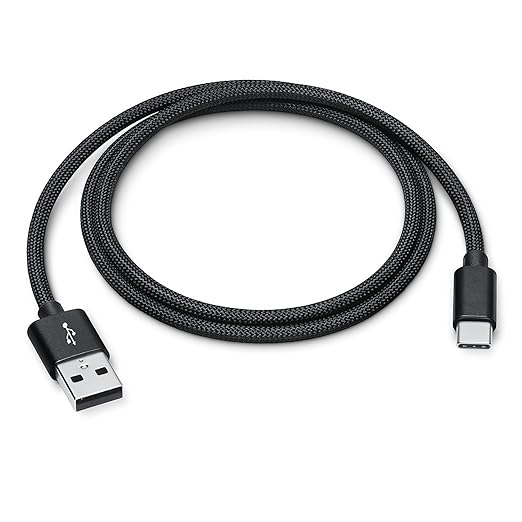 [5ft 2-Pack] Woven USB-C Cable for iPhone Air Charger, MFi Certified USB to USB C Cord Fast Charging for Apple iPhone 17 Series/16 Pro Max/16 Plus/15 Pro/iPad 10, AirPods Pro 3, Black Car Charge Wire