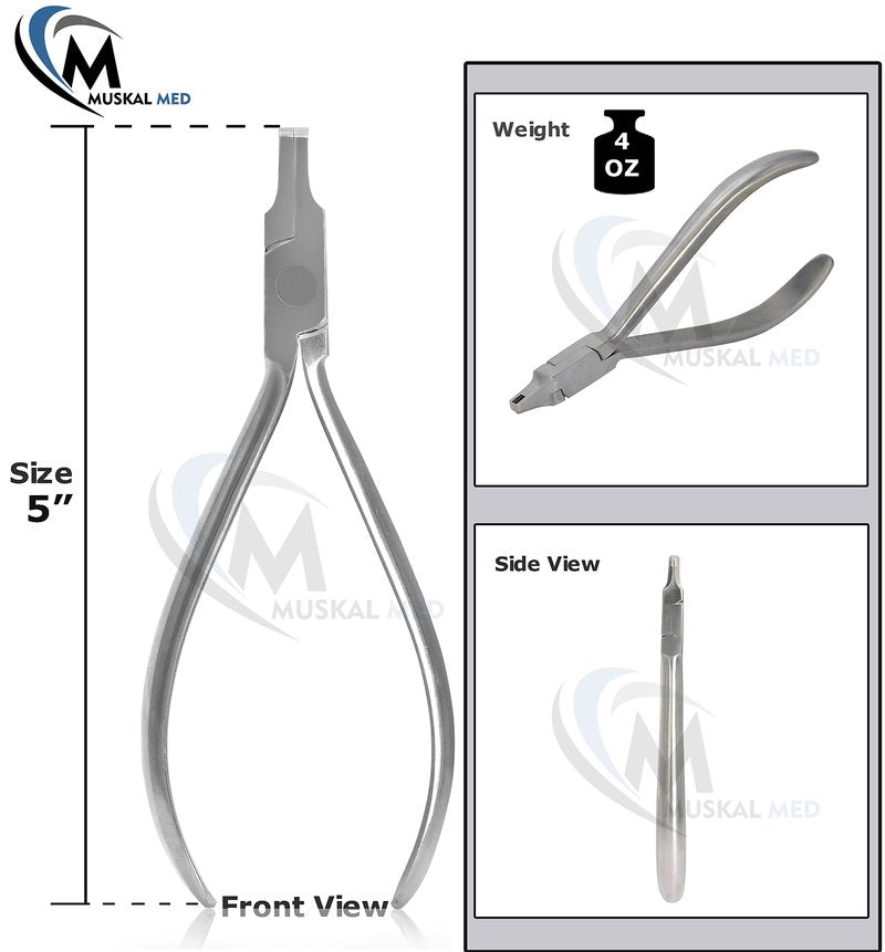 VISION TEK MED Orthodontic Dental Vertical Dimple Pliers Thermal Forming Retainer Clear Aligner Braces Plier