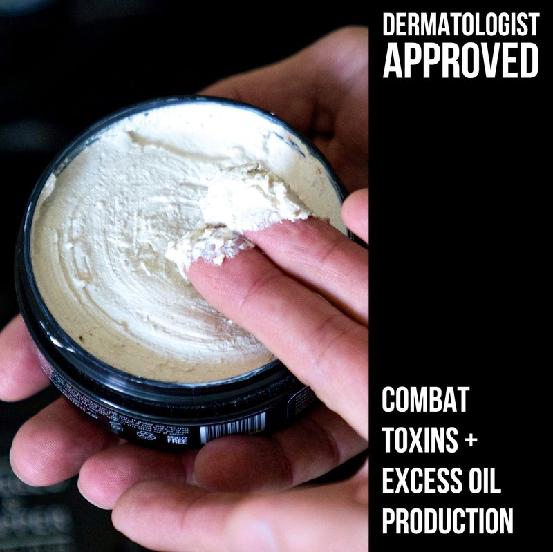 RUGGED & DAPPER - Premium Face Mask for Men - Deep Pore Cleansing Treatment - with Kaolin Clay - 5.5 Oz