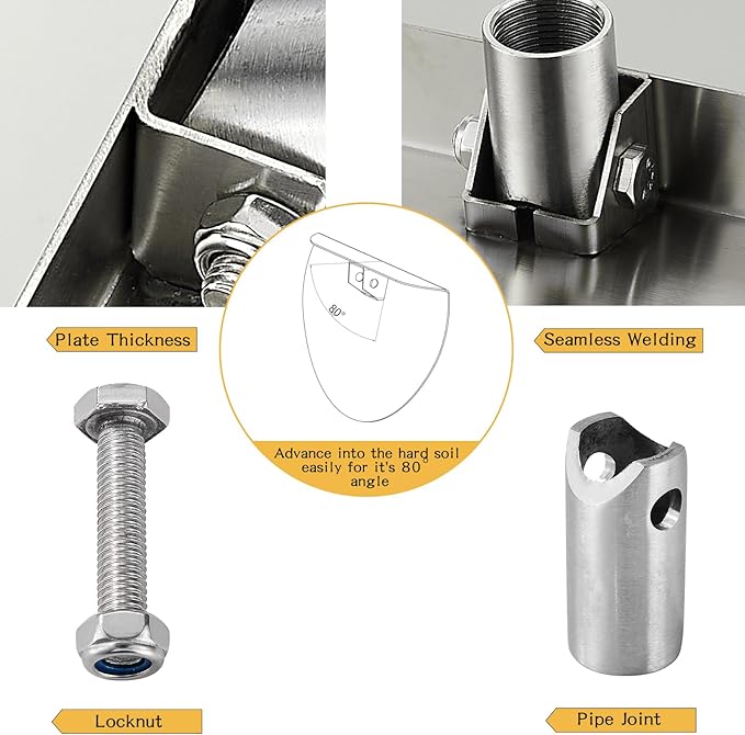 Stainless Steel Culvert Cleaning Hand Tool, For cleaning a 18" diameter culvert pipe, this size designed for culvert pipes with 18" I.D (handle is NOT included) Tool is 16" wide