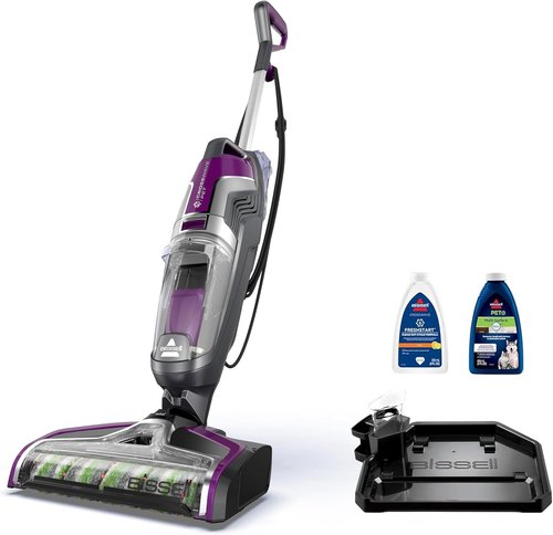 BISSELL Crosswave Pet Pro - All-in-One Wet Dry Vacuum Cleaner & Mop for Hard Floors | Purple, 2306A