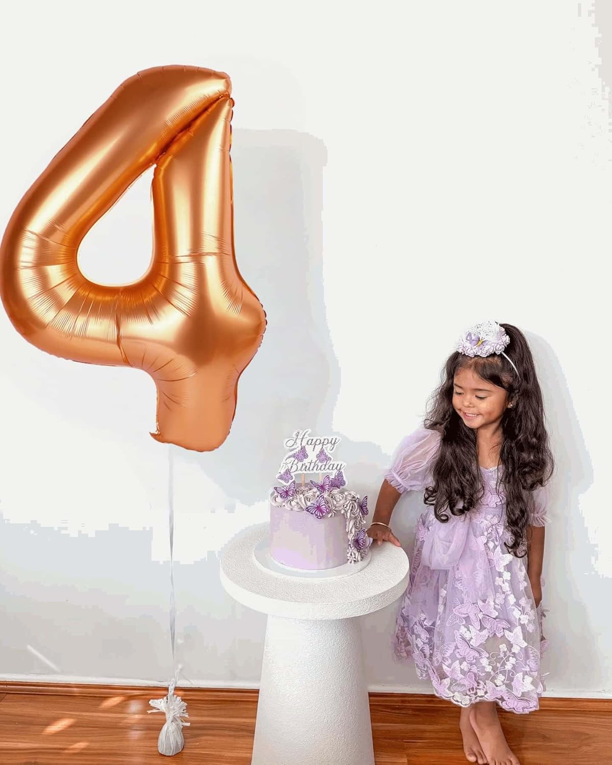 Orange Number 5 Balloon - 40 Inch Giant Foil Balloon for 5th Birthday Party Decorations