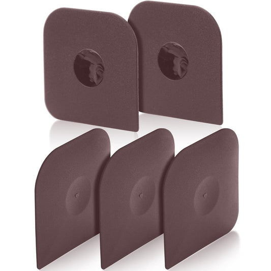 Pan Scraper Dish Scraper Tool Set, 5 Pack Plastic Pan Scraper Pot Scraper Food Scraper Nylon Non-Scratch Scraper, Polycarbonat Skillet Scraper Cleaner for Cleaning Grease Burnt Food, Kitchen Scraper