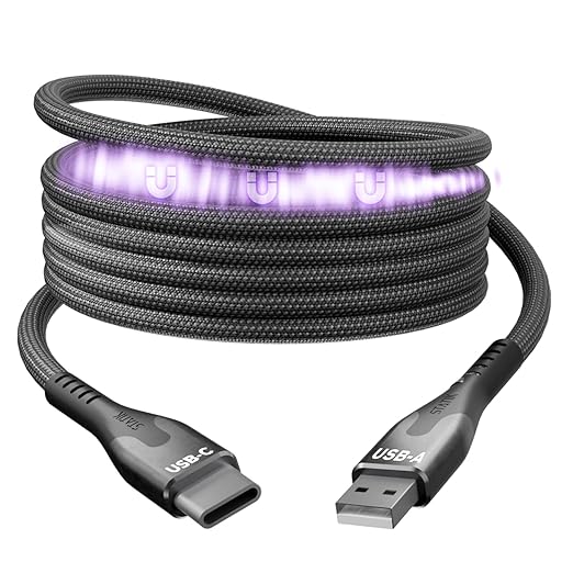 Statik MagStack USB to USB C Cable, Clutter-Free Magnetic Charging Cable, A to Type C Charger Fast Charging Phone Charger Cord, Compatible with iPhone, iPad & Android, 27W 6FT