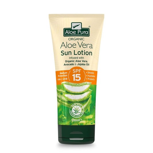 Aloe Vera Sun Lotion SPF 15 - Nourishing Skin Protection | 200 ml