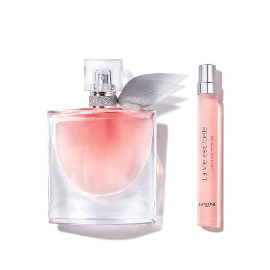 Lancôme La Vie Est Belle Eau de Parfum Set - Long-Lasting Women's Fragrance with Iris, Patchouli, Vanilla | 1.7 Fl Oz & 0.34 Fl Oz