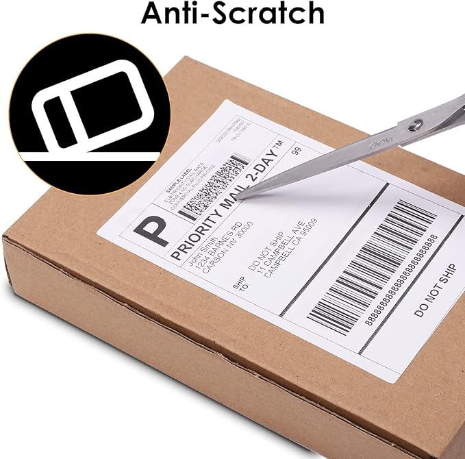 Omezizy 4x6 Thermal Shipping Label, Shipping Address Labels (Pack of 2 Roll 500 4x6 Labels) - Compatible with Nelko, JADENS, beeprt, ASprink, Rollo, Zebra, Omezizy and Other Thermal Printers