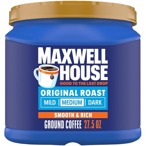 Maxwell House Ground Coffee - Medium Original Roast, 27.5oz | Rich Flavor for Every Brew