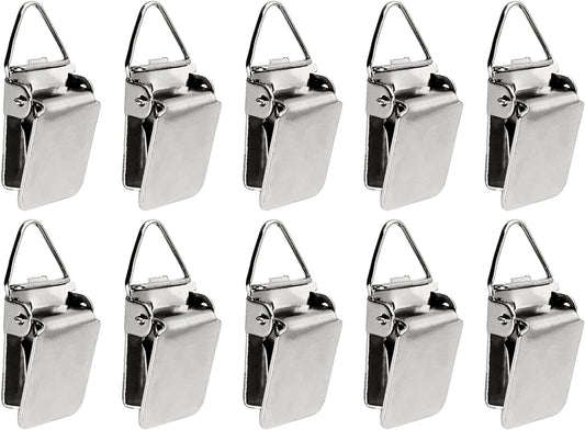 Wise Linkers Hanging Clips - Medium Power Triangle Clips for Tapestry, Rugs & Paintings | Pack of 10 (Silver)