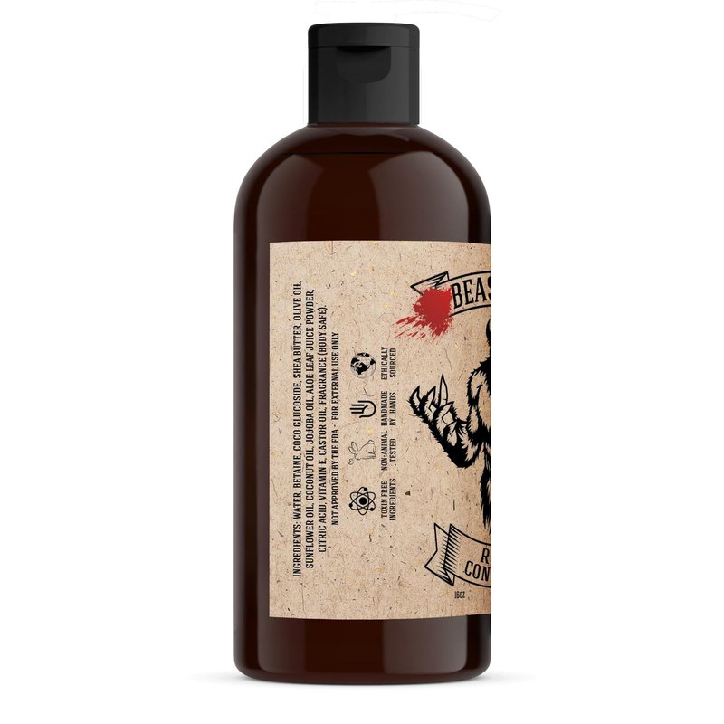 Johnny Slicks Conditioner - Supports Hydrated & Healthy Hair - Organic Oils & Shea Butter - Handmade Grooming - Rugged Scent - 16 oz