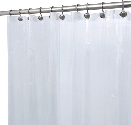 BINO Clear Shower Curtain Liner - Durable 70"x72" PEVA 8G for Bathroom Protection