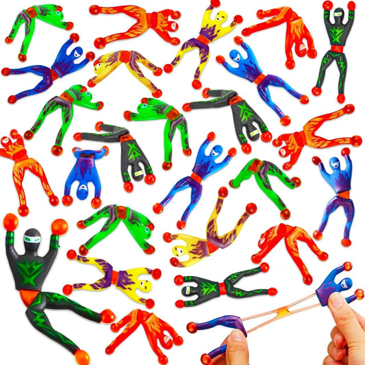 Skiennix 35PCS Sticky Wall Climbers | Fun Ninja Party Favors for Kids | Ideal for Birthdays & Goodie Bags