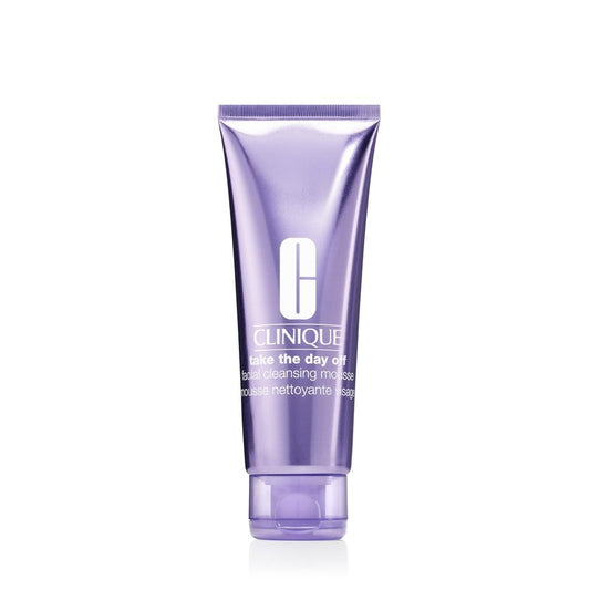 Clinique Take The Day Off Facial Cleansing Mousse With Hyaluronic Acid + Glycerin | Dissolves Makeup, Sunscreen + Pollution | For All Skin Types, 4.2 Fl Oz