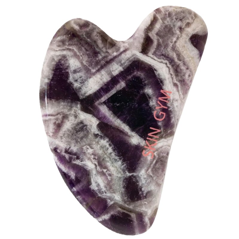 SKIN GYM Sculpty Heart Amethyst Gua Sha Face Sculpting Tool & Face Massage Tool, Anti-Aging Guasha Tool for Face Under Eye Bags, Puffy Eyes & Fine Lines | Face lifting, Face & Jawline Sculptor