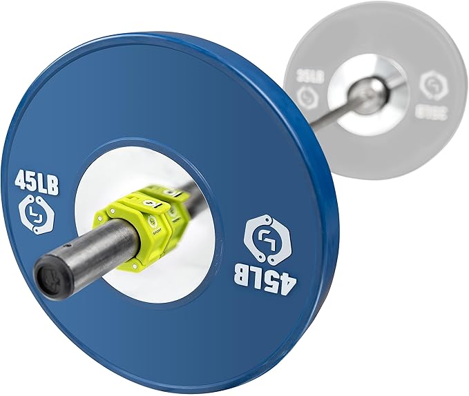 Lock-Jaw Barbell Collars Sport Olympic Barbell Clamps 2 Pcs – Heavy Duty Bar Clamps for 2” & 50mm Olympic Bars – Secure Weight Bar Clamps for Strength Training & Home Gym Accessories – Green