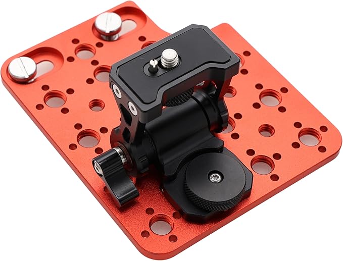 HangTon Monitor Mount Holder Bracket, 360 Tilt Swivel Rotation for Atomos SmallHD Camera Video Monitor, Teradek Wireless Transmission Motor Microphone, 3/8" 1/4" Black