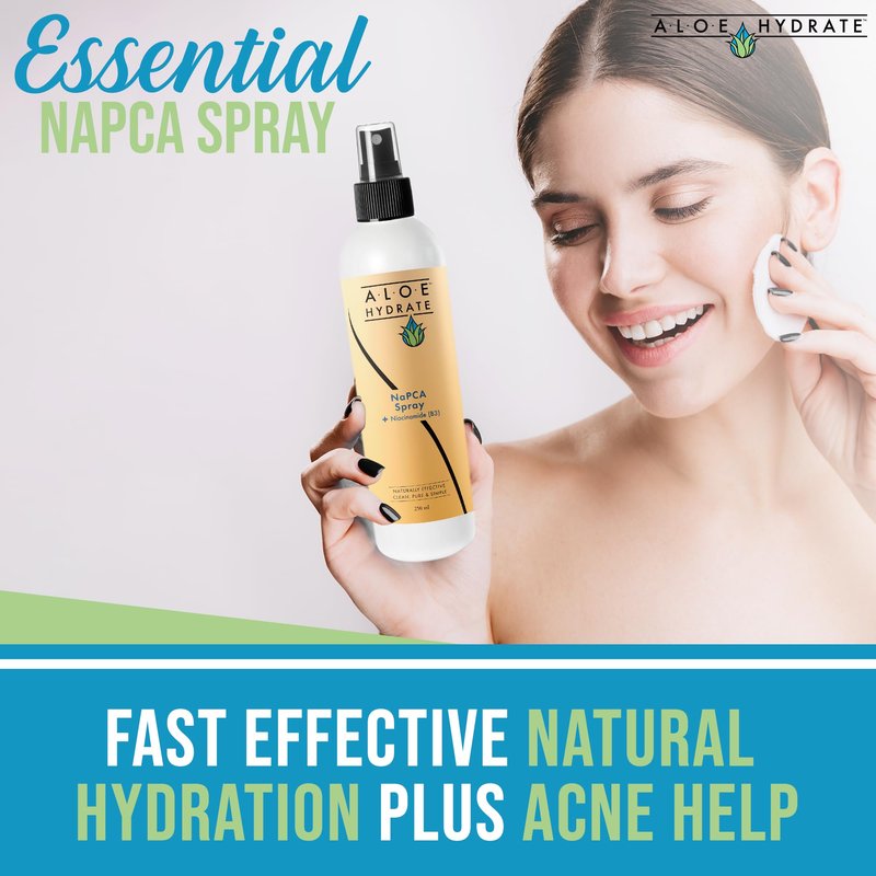 NaPCA Moisturizer Facial Mist & Body Spray. Sodium PCA & Aloe vera Mist Hydrating Face Spray – Lightweight Feel - Refresh, Sooth, Restore Skin Barrier for Dry, Sensitive, Acne Prone Skin(250ml)