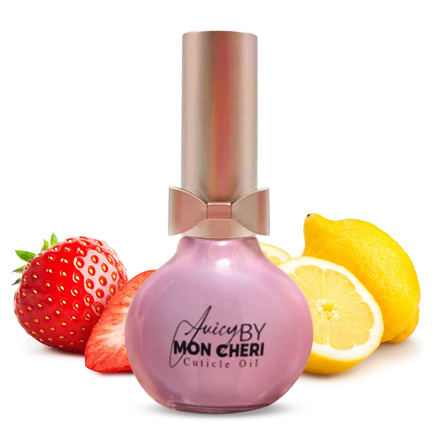 Juicy By Mon Cheri Cuticle Oil Nail (Strawberry Lemonade) Moisturizing, Hydrating Repairs dry cracked nails and cuticles 10ml
